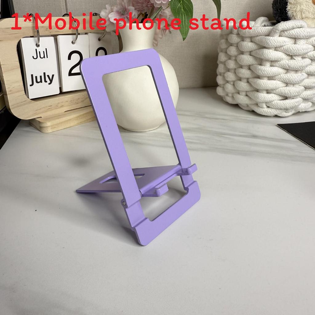 

Universal Aluminum Alloy Phone Stand With Slim Design For Home Office And Streaming фіолетовий