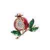 Pomegranate Enamel Fruit Brooch Elegant Fruit Lapel Pin Brooches Jewelry  Dresses Decoration
