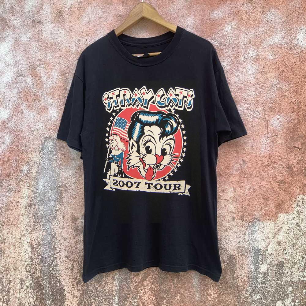 Stray Cats 2007 Tour T shirt Full Size S-5XL Unisex T-Shirt S
