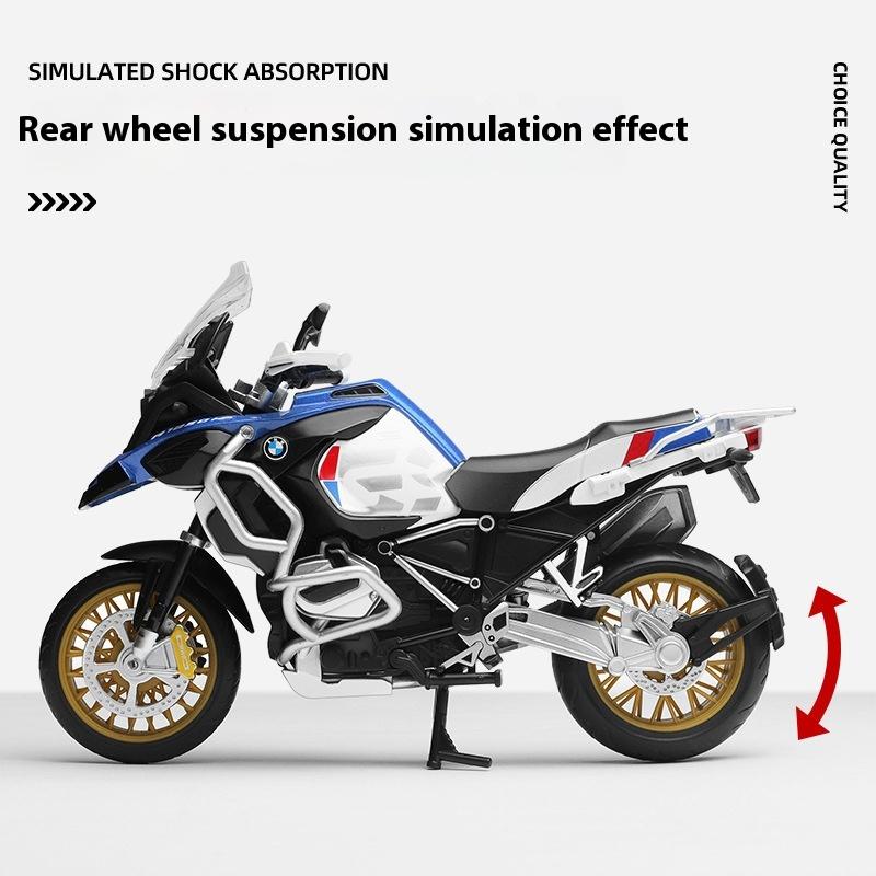 Modellino BMW R1250 GS 1/12 in Lega pressofusa Moto Decorazioni per la Casa Ornamenti Modello Veicolo in Miniatura Giocattolo per Bambini Regalo