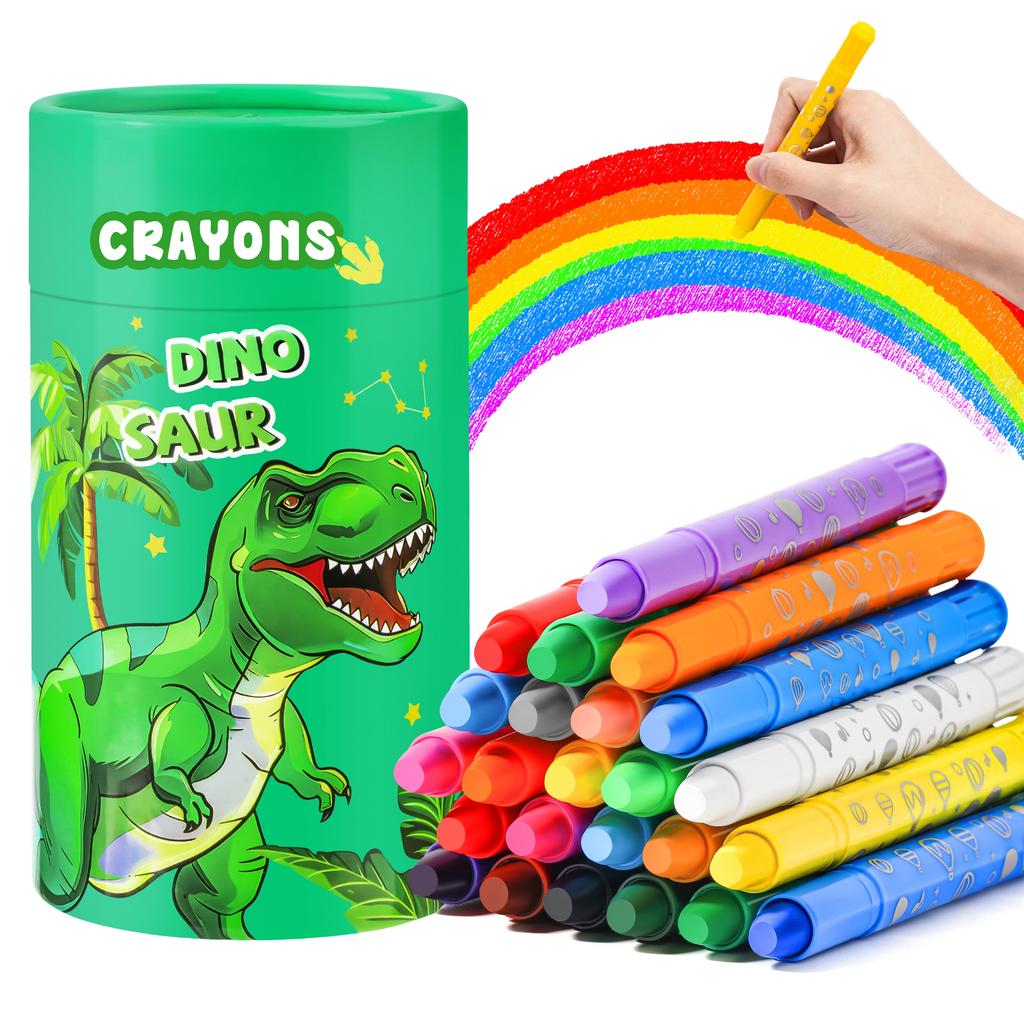 12/24 Colors Wax Crayon For Kids Washable & Erasable Twist Crayons For Toddlers Drawing Coloring Crayon Set Back To School Gifts