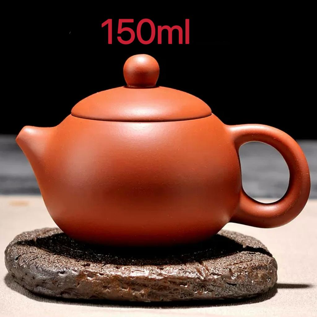 150ml Yixing Purple Clay Teapot Ball Shaped Xishi Tea Pot Kettle Zisha Could Brew Dahongpao Pu Er Longjing Tieguanyin Tea Set
