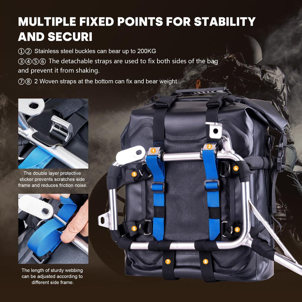 WILD HEART Bike Edge Stainless Steel Hanging Waterproof Waterproof and Bike Part One Bag, Bag, 20L/25L, Wear-Resistant, General-Purpose (Grey, 25L,