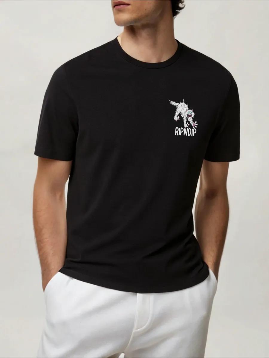 Basic longline oversized printed T-shirt 4XL