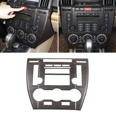 Car Center Console Air Condition CD MENU Mode Control Panel Frame Trim For Land Rover Freelander 2 2007-2012 Oak Wood Texture