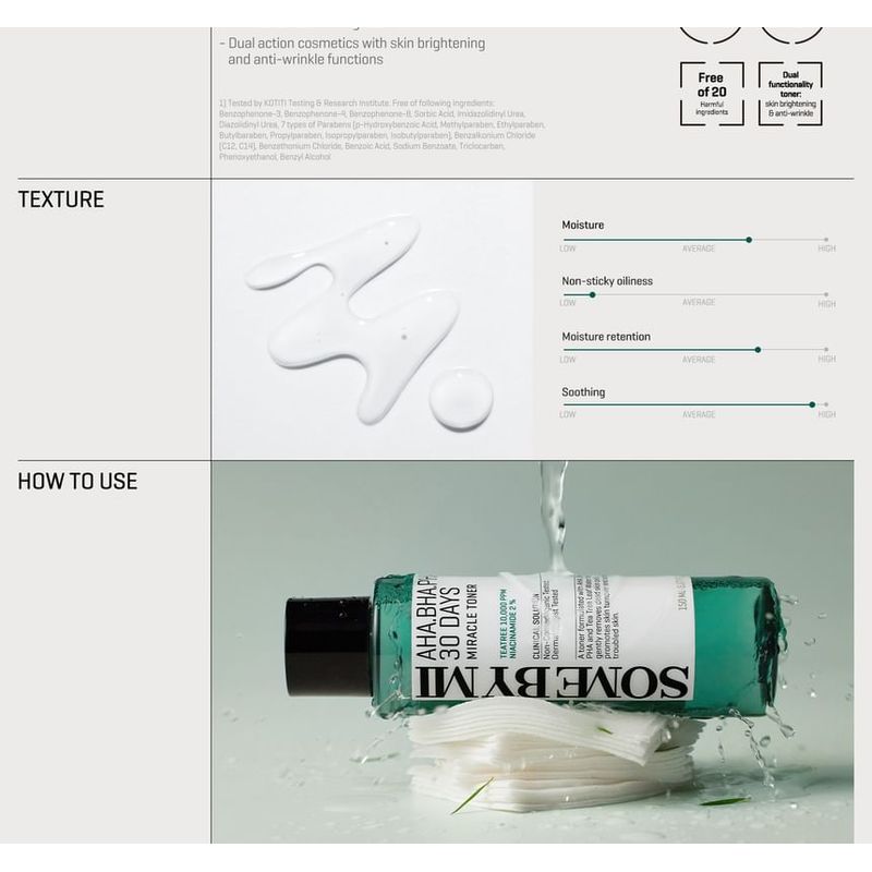 SOME BY MI AHA, BHA, PHA 30 Days Miracle Toner 150ml