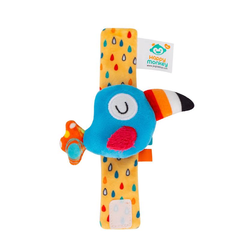 

Cute Stuffed Animal Baby Rattle Toys for 0-12 Months Newborn Sensory Wrist Rattle Baby Gifts Soft Plush Sensory Toys for Babies