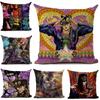 Jojos Bizarre Adventure Japanese Harajuku Manga Cushion Cover Living Room Sofa Square Throw Pillows Home Decoration Pillowcase