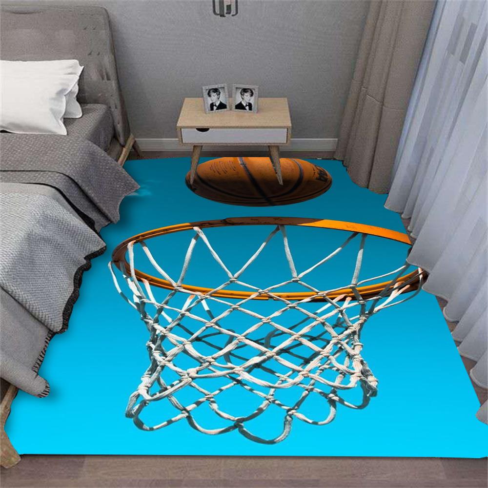 Tappeto da Basket Cartone Animato Soggiorno Camera da Letto Cucina Tavolino da Divano Balcone Tappetino Antiscivolo Lavabile Ornamenti Squisiti