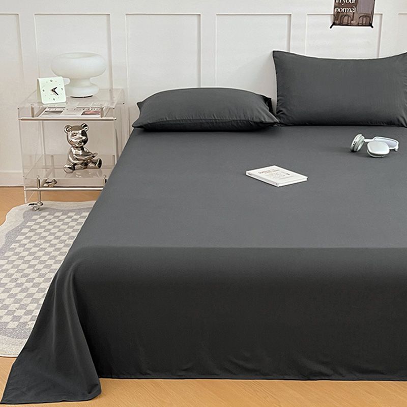 Solid Color Simple Bed Sheet Thickened For Single Double Dorm Home