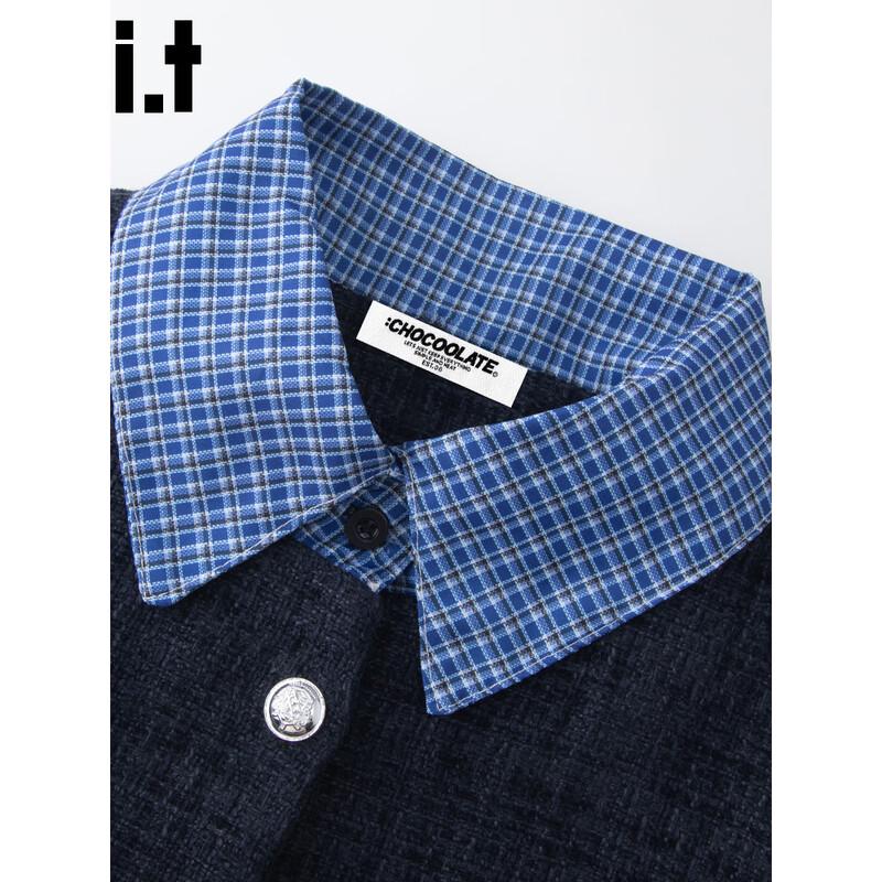 CHOCOOLATEit Women's Faux Two-Piece Tweed Short Jacket