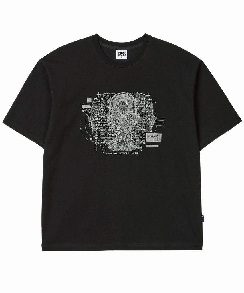 Nasttingijeubeleoldaenmi Digital Human Tee_Black