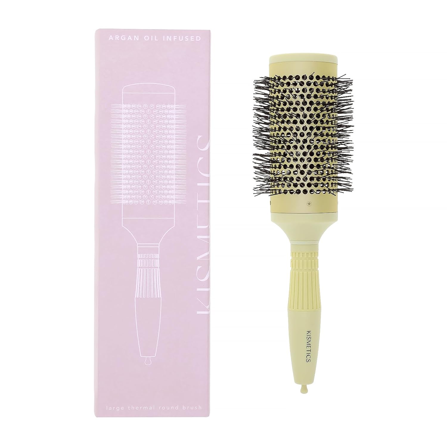 

Brush with Ceramic Ion Thermal Barrel and Nylon Bristles,oil Round Hair Brush for Blow Drying,Styling, United States