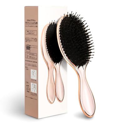 Cepillo para el Cabello Cuidado Iónico Prevención de Puntas Abiertas Peine Suavizante Electricidad Estática Resolución de Enredos Secado Rápido Diseño Uso en Húmedo Pasaje Cuero Cabelludo Unisex Plateado Ovalado