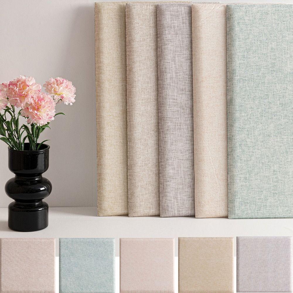 Thicken Tatami Self-adhesive Wall Mat Soft Back Living Room Wall Deco  Living Room