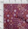 oneOone Cotton Flex Fabric Block & Geometric Ikat Print Fabric By The Yard 40 Inch