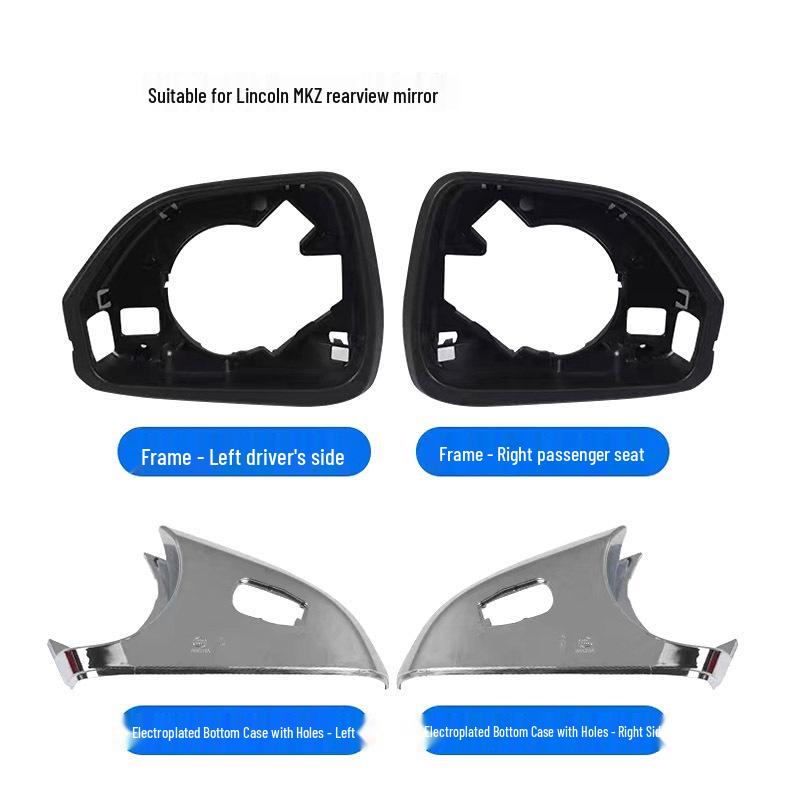Lincoln MKZ Rearview Mirror Cover with Turn Signal Lens and Base Frame