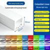 Dimmable Waterproof LED Silicone Strip, 12V-24V, 220V, Self-Adhesive, Embedded Linear Slot