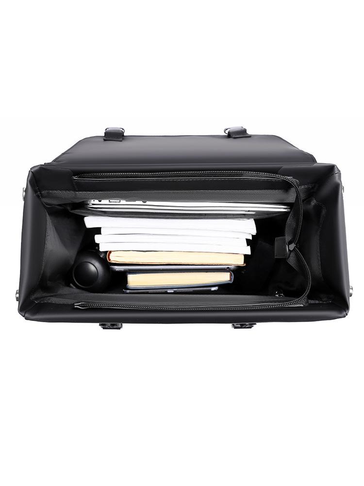 Unisex Large Capacity Business Commuting Backpack - Korean Style Leather Laptop Bag