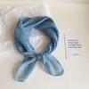 Blue Women's Headscarf: New Spring/Summer Style, High-End Feel, Breathable, Versatile, Trendy Triangle Scarf.