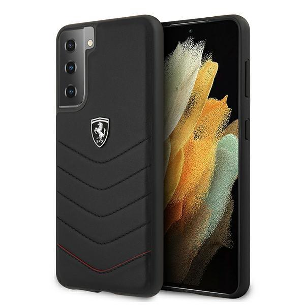 Ferrari Fehquhcs21Mbk S21+ G996Czarny/Black Hardcase Off Track Quilted