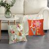 Anime Flower Love Cushion Cover Car Throw Pillow Case For Sofa Car Christmas Gift