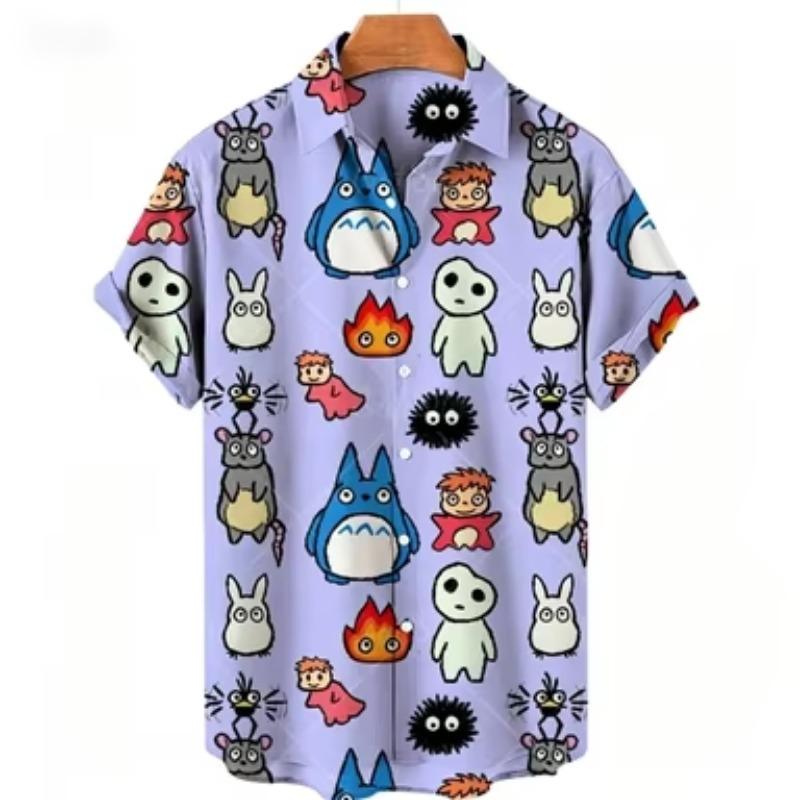 2026 Summer New Unisex 3D Digital Printed Anime Cute Pattern Shirt