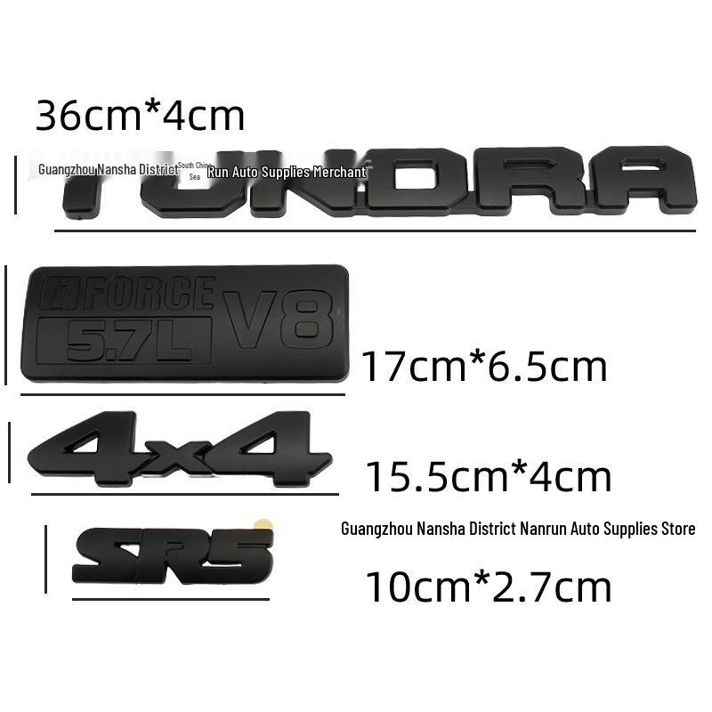 Toyota TUNDRA Emblem Cover Decal for Modified 4X4 V8 Pickup