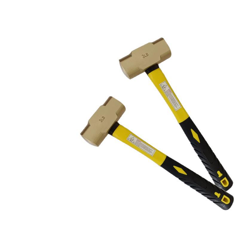 Spark-Free Copper Alloy Hammer: Explosion-Proof, Brass/Red Copper Hammerhead