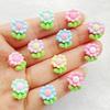30Pcs Cute Cartoon Small Chrysanthemum Flat Back Resin Scrapbooking DIY Jewelry Craft Decoration Accessorie