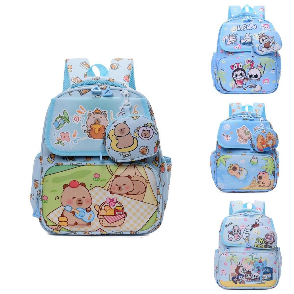 Capybara Printed Cute Large Capacity Student Backpack For Outgoing School