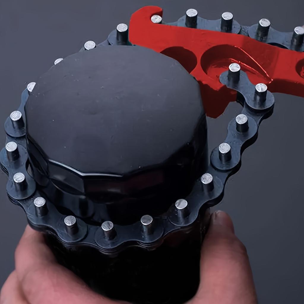 12 Inch Heavy-Duty Ratcheting Chain Wrench Reversible Oil Filter Tool Pipe Fittings Tools Fit Oil Filter Chain Wrench Pliers