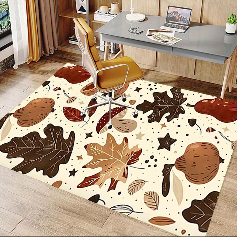1PC Autumn Leaves Extra Large Non Slip Floor Carpet, Office, Family, Bedroom, Studio Large Area Rug Indoor Rugs, Vibrant Colors