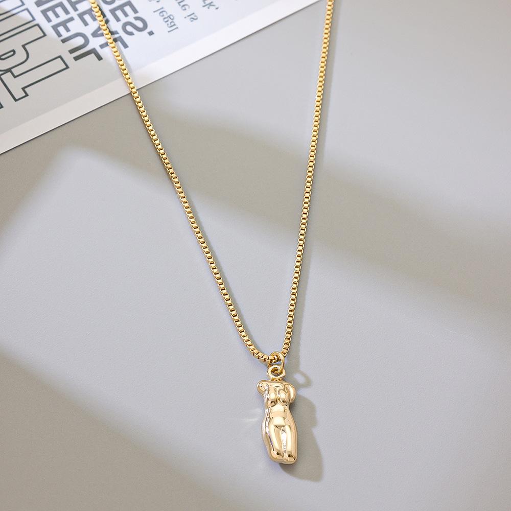 Retro European and American Abstract Pendant Necklace