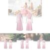 Enchanting Glinda Costume Dress For Women Featuring Vibrant Pink Corset Style Design For Magical Wicked Cosplay