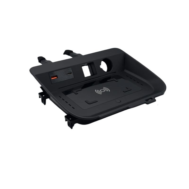 

Для Toyota Rav4 RHD 2019 2020 2021 2022 Автомобильное беспроводное зарядное устройство QI для быстрой зарядки держателя телефона Pad для модификации салона автомобиля 30mm чёрный