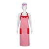 Costume Cosplay Halloween Set Chef Hat Striped Apron Role Play Themed Events