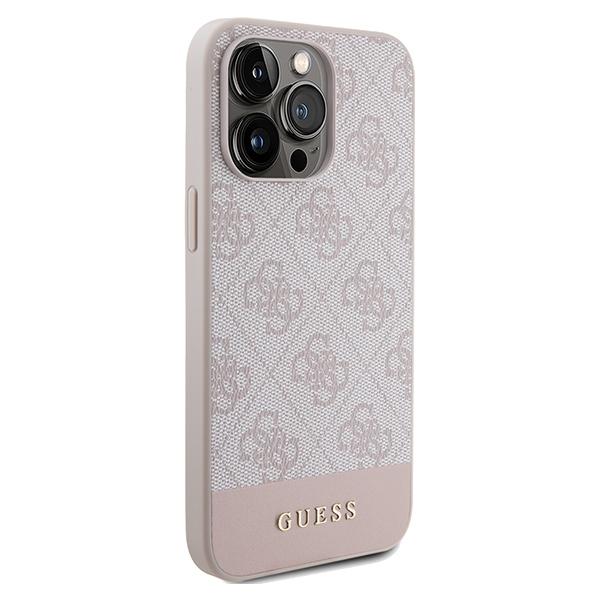Guess Guhcp14Lg4Glpi Iphone 14 Pro 6,1 Różowy/Pink Hard Case 4G Stripe Collection