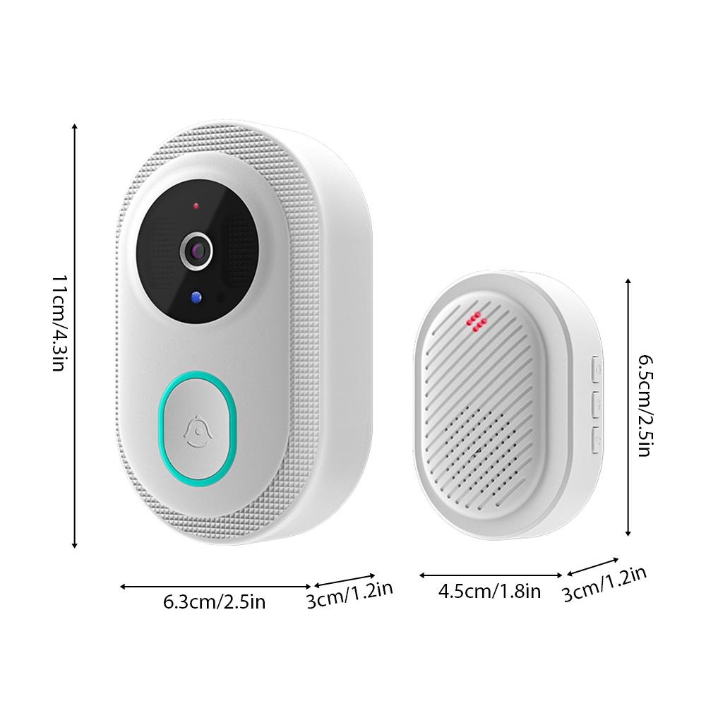 Smart Doorbell Ring Door Camera Infrared Night Viewing WiFi Wireless Video Bell Camera Rechargeable