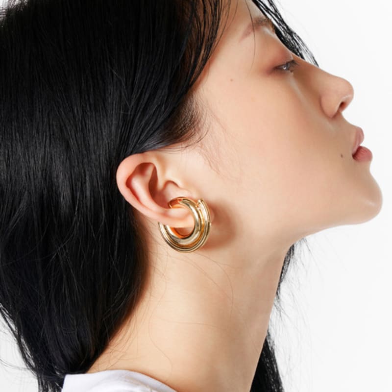 PERSONAL/SERVICE DOUBLED VOLUME EAR-CUFF / Gold