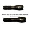 Exquisite 40x Strong Light LED Flashlight Long Shot Torch for Household Outdoor Activities