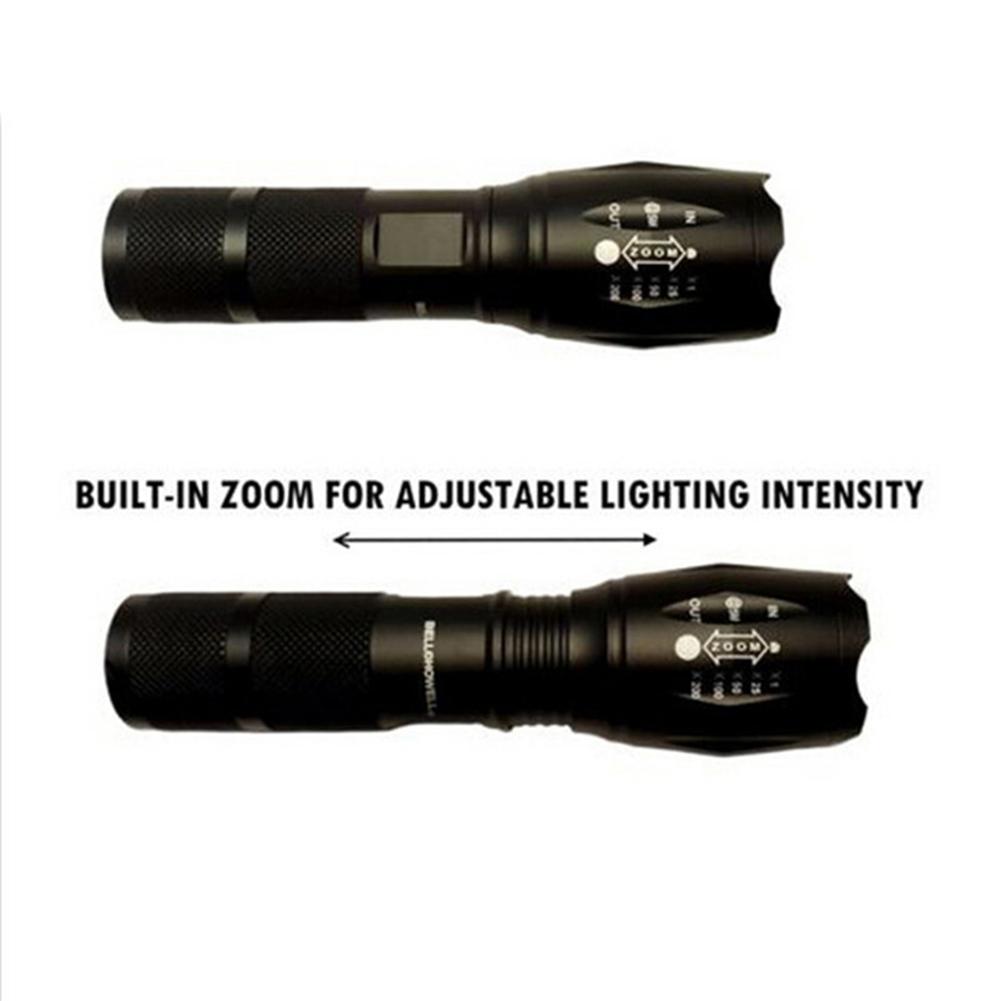 Exquisite 40x Strong Light LED Flashlight Long Shot Torch for Household Outdoor Activities