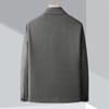 Frühlings- und Herbstjacke Herren Revers einfarbig Wolle Business Casual Mittelalterliche und ältere Führungskräfte Papa-Jacke
