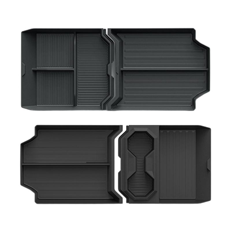 Floor Console Storage Tray for 2024 Lower Center Console Organizer Waterproof Auto Accessories Quick Install