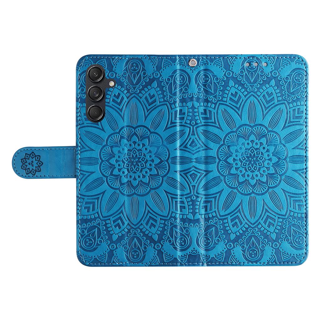 For Samsung Galaxy M55 5G/C55 5G/F55 5G Leather Case Wallet Stand Sunflower Phone Cover