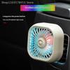 1Pcs 3 Speed Car Air Outlet Fan USB Cooling Fan With Color Changing Light Car Rear Seat Heat Dissipation Car Accessories