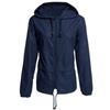 Raincoats - Women's Lightweight Waterproof Rain Jacket Zip-up Hooded Thin Outdoor Coat