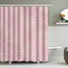 Sparkling Stars Shower Curtain Pink Pastel Decor For Bathroom