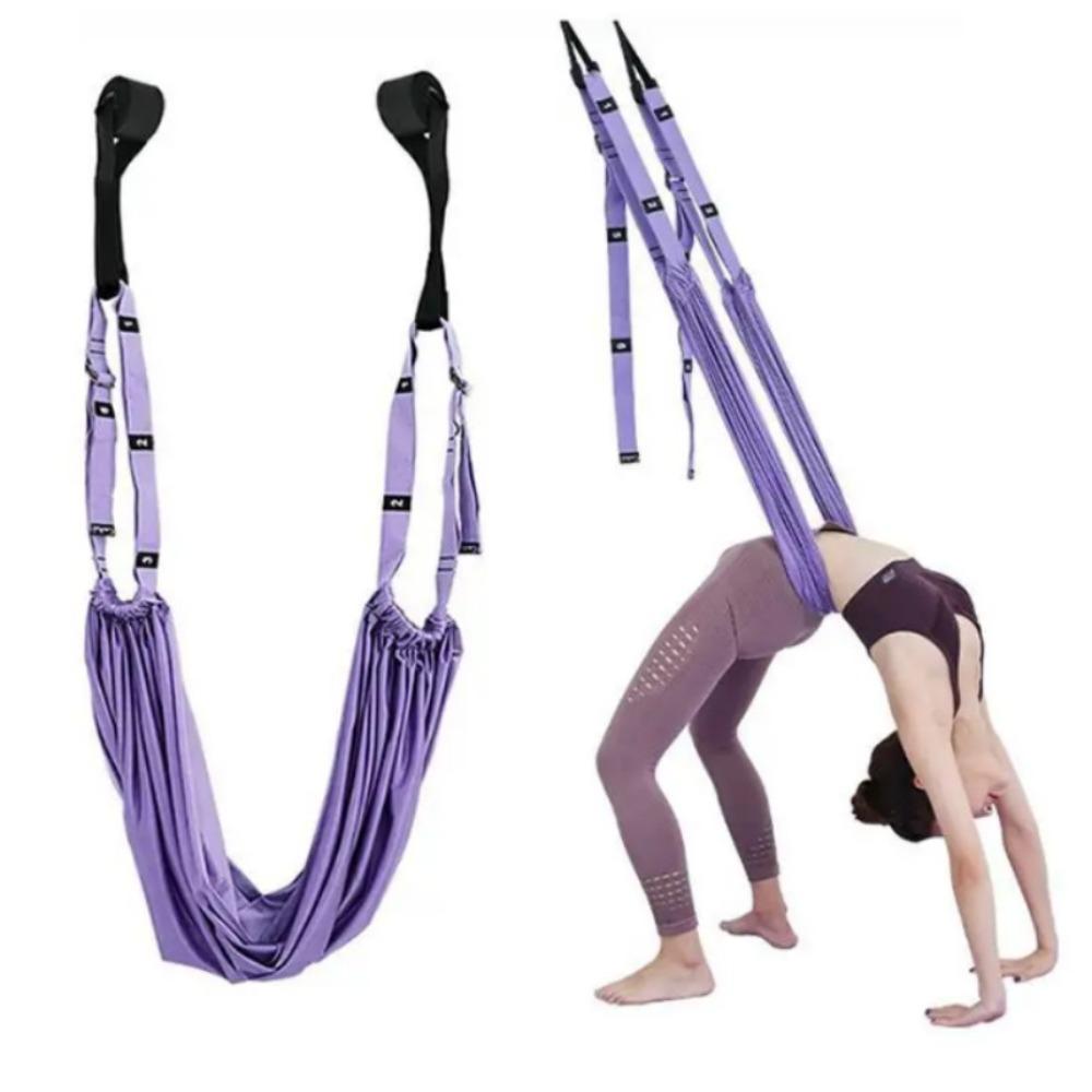 Door Hanging Pull Rope Aerial Yoga Strap Adjustable Female Gym Belt Stretch Leg Splits Trainer
