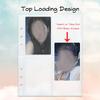 4 Pockets Top Loading Card Sleeves (200 Pockets) – Double-Sided Page Protector for 6 Ring Binder, Holds 2.7"x3.7" Cards: Kpop Photocard, Game